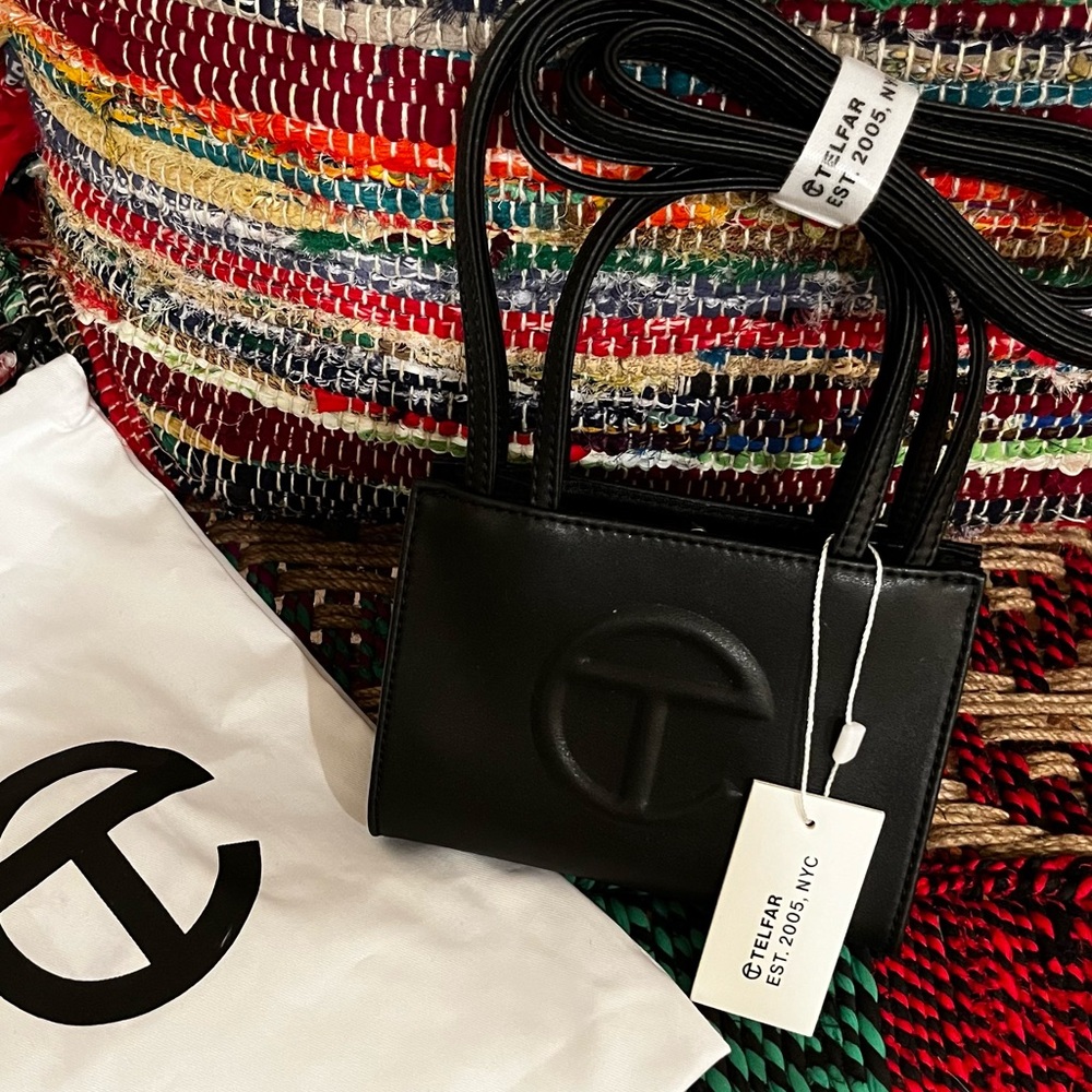 Small Black Telfar Shoppping Bag